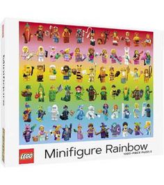 the lego minifigure rainbow box contains all kinds of toys and figures, including characters