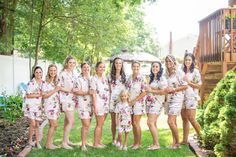 a group of women standing next to each other