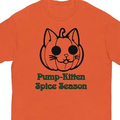 Pumpkin Spice Lover - Pumpkin Spice Shirt is a Seasonal Treat with this Halloween Cat Shirt and It's that time of year... The night is coming sooner and sooner. The smells lingering and swirling in the cool night air. Your body, mind and soul are surrounded by the sensations of dry leaves, sugary sweets, and warm soothing spices. As you can almost taste the bliss in the air it tells you what you already can feel... It is the Season of Pumpkin Spice Tee... Not just any Halloween Themed Pumpkin Sp Fall Friends, Dry Leaves, Pumpkin Spice Shirt, Chat Halloween, Jack O'lantern, Coffee Tees, Costume Shirts, Cat Tee, Cat Shirt