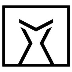 an x symbol in black and white