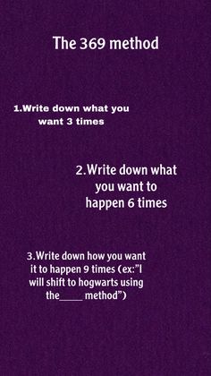 a purple book cover with the words write down what you want 3 times