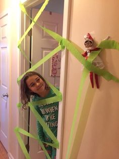 When Elf On The Shelf Arrives, Elf On Shelf Clean Your Room, Diy Elf House On The Shelf, Elf On The Shelf Kids Room, Mischievous Elf On The Shelf Ideas Funny, Elf Of A Shelf Ideas, Rlf On The Shelf Ideas For Kids Funny Creative, Elf Obstacle Course, Elf Toilet Paper Tree