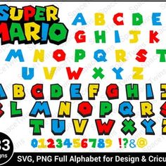 an alphabet and numbers sticker set