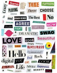 Sampul Binder, Magazine Words, Words Collage, Papan Tulis Kapur, Desain Buklet, Word Collage