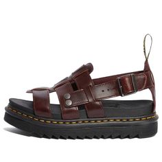 Dr.Martens Terry 23521211 Doc Marten Sandals, Brown Platform Sandals, Brown Strappy Sandals, Leather Man, Leather Platform Sandals, Thrift Finds, European Summer, Brown Sandals, Doc Martens