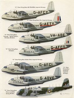 four different types of aircraft are shown in this diagram from the early 1960s's