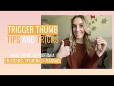 Trigger Thumb Tips + Tricks: Home Exercises, Splinting, and Massage - YouTube Thumb Exercises, Thumb Pain Relief, Trigger Finger Exercises, Simple Stretches, Hand Health, Finger Exercises, Home Exercises, Home Exercise Program, Trigger Finger