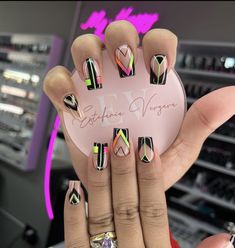 Bright Nail Designs, Neon Acrylic Nails, Classic Nail, Nail Art Diy Easy, Heart Nail Designs, Nail Looks, Stunning Nail Designs, Nail Salon Design, Professional Manicure