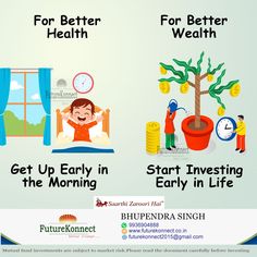 an advertisement with two different stages of life and money in the same area, one for better health