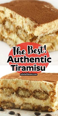 the best authentic tirami recipe is made with chocolate chips and vanilla puddings