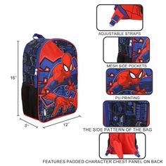 Embark on epic adventures with the Marvel Spider-Man Cosplay Chest Panel Youth Backpack, designed to inspire and excite young fans of the iconic web-slinger. This dynamic backpack features a padded Spider-Man chest panel that brings superhero style to every mission, allowing aspiring heroes to channel their inner Spider-Man as they tackle the day's challenges. Equipped with a side air mesh pocket, this backpack offers convenient storage for water bottles or small accessories, ensuring that young Man Chest, Spider Man Cosplay, Web Slinger, Man Cosplay, Superhero Fashion, Male Cosplay, Disney Kids, School Fits, Boys Accessories