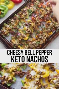 Cheesy Bell Pepper Keto Nachos ( Low Carb) Keto Nachos, Boiled Egg Diet Plan, Best Low Carb Recipes, Low Carb Diet Recipes, Healthy Low Carb Recipes, Low Carb Dinner Recipes, Keto Recipes Dinner, Low Carb Meals Easy, Diet Help