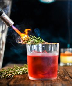 The Rosemary-Smoked Negroni Recipe Recipe Smoked Drinks, Amaro Cocktails, Negroni Recipe, Smoked Cocktails, Negroni Cocktail, Recipe For Teens, Month January, Dry Martini