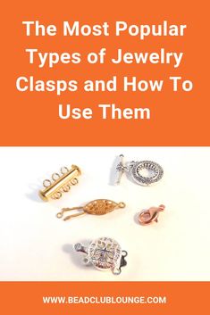 Different Types Of Jewelry Clasps, Diy Clasps For Jewelry, Jewelry By Brand, Jewelry Staples, Jewelry Clasps, Jewelry Armoire, Expensive Jewelry, Precious Jewelry