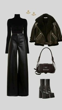 Stile Casual Chic, Leather Pants Outfit, Everyday Fashion Outfits