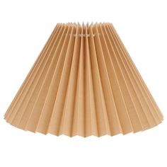 a brown paper lamp shade on a white background