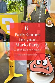 the 6 party games for your mario party are easy and fun to play with kids