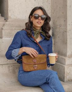 Parisian Chic Style Fall, Parisian Chic Style, Double Denim, Shoe Inspiration, Summer 24, Women's Casual Style, Spring Wardrobe, Fit Check