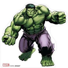 an image of the incredible hulk from avengers comics, with his arms outstretched and hands out