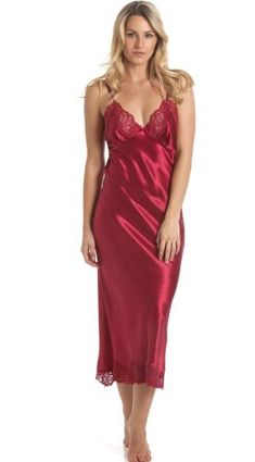 Top Rated Sulis Silk Juliette pure silk lace nightdress nightgown made in Britain, Women's clothing Beautiful Nightgown, Satin Chemise, Silk Nightwear, Silk Lace, Uk Clothing, Red Maroon, Womens Clothing Stores, Satin Dresses, Pure Silk