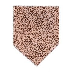 a dog bandana with a leopard print on the front and back, in light pink