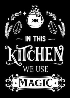 Displate is a one-of-a-kind metal poster designed to capture your unique passions. Sturdy, magnet mounted, and durable – not to mention easy on the eyes! Kitchen Witch Quotes, Vintage Kitchen Posters, Witchy Kitchen, Kitchen Magic, Image Halloween, Kitchen Witchery, Witch Quotes, Witchy Crafts, Goth Home