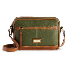 Carry your essentials in this stylish BOC Oakfield camera crossbody bag.Carry your essentials in this stylish BOC Oakfield camera crossbody bag. How do you accessorize? Check out our ACCESSORIES GUIDE for essential tips to elevate your style with must-have accessories.PRODUCT FEATURES 6.5"H x 9.2"W x 2.5"D Strap length: 13"-27" Zipper closure Gold-tone hardware Interior: 2 slip pockets and 1 zip pocket Exterior: 1 zip pocket Fits phone or device up to 7"CONSTRUCTION & CARE Exterior: vinyl Lining Accessories Guide, Bag Dark, Bag Green, My Bags, Womens Crossbody Bag, Kate Spade Crossbody, Handbag Accessories, Fashion Handbags, Purses Crossbody