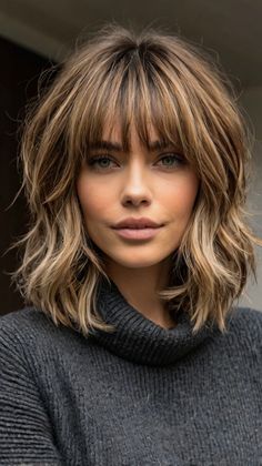 ✨💅 Beautiful Medium Length Feathered Haircut Medium-Length Shag Haircuts | Fashion-Forward Visio... Feathered Haircut, Haircut Medium, Hair Maintenance Tips, Shag Haircuts, Polished Hair, Styling Guide, Hair Essentials, Hair Maintenance