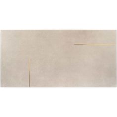 an abstract painting with gold lines in the middle and a white wall to the side