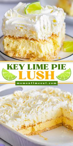 Brighten up your Easter dessert recipes with this Easy Key Lime Pie Lush! A no bake key lime pie recipe with 5 layers of cream cheese and whipped cream. A zesty addition to your spring treats!