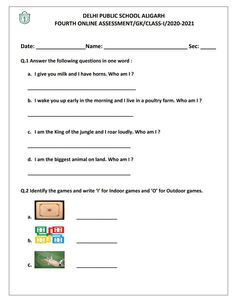 worksheet for grade 2 students to practice reading