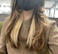 Blonde Streaks Underneath Brown Hair, Brown Hair With Random Blonde Pieces, Brown Hair W Blonde Underneath, Blonde Streaks Under Hair, Peakaboo Underlights Light Brown, Blonde Underdye Hair Brown, Highlights Brown Hair Underneath, Light Brown Hair With White Underneath, Blonde Strikes In Brown Hair