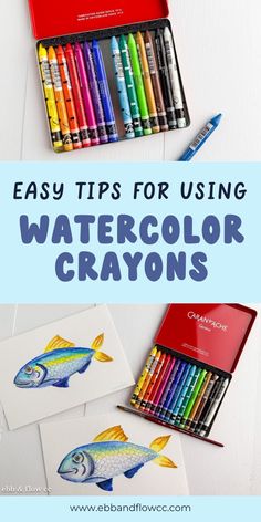 watercolor crayons are the perfect way to teach kids how to use them