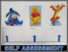 photo of: Self Assessment Tool for Children: Spectrum of Activity in Winnie-the-Pooh Characters Zones Of Regulation, Elementary Counseling