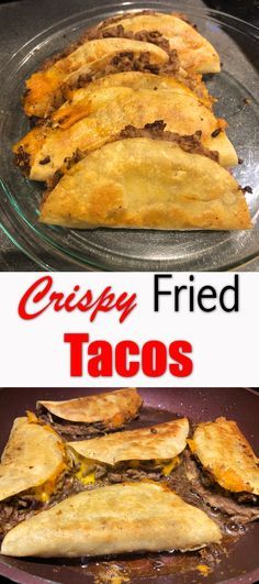 crispy fried tacos are an easy and delicious appetizer