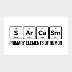 the elements of humor sticker is shown in black and white, as well as an image