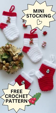 crochet christmas stocking free pattern and instructions to make it in any size