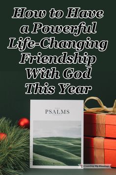 a christmas card with the words how to have a powerful life - changing friendship with god this year