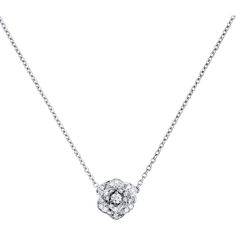 Piaget Rose pendant in rhodium finish 18K white gold set with 36 brilliant-cut diamonds (approx. 0.23 ct).  Please note that the carat weight, number of stones and product dimensions will vary based on the size of the creation you order. For detailed information please contact us. Piaget Necklace, Piaget Rose, Piaget Jewelry, Rose Bracelet, White Gold Set, Luxury Necklace, Rose Pendant, Rose Jewelry, Luxury Rings