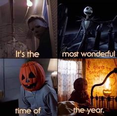 a collage of halloween memes with pumpkins and jack - o'- lanterns