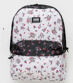 Vans Realm Classic B Floral Unisex Backpack (VN0A3UI7ZKW) - NWT. FEATURES Floral print exterior Spacious main compartment with zipper closure Front utility pocket with zipper closure Vans "Off the Wall" logo patch Padded and adjustable shoulder straps Materials: 100% polyester Dimensions: W 12.5" x D 4.5" x H 16.75" / W 31.75 x D 11.43 x H 42.55 cm Ships USPS First Class in a poly bag. First 4 pictures are stock photos. White Vans Bags, Vans Bags For Back To School, Vans Bags For Students Back To School, Casual Vans Bag For Students, Casual Vans Backpack For Students, Casual Vans Backpack For Everyday Use, Vans Backpack For School, Trendy Vans Travel Bag, Vans Backpack For Back To School