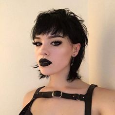 Goth Hairstyles Short, Punk Haircut, Goth Hairstyles, Short Punk Hair, Soft Grunge Hair, Gothic Hairstyles, Mullet Haircut, Goth Hair, Punk Hair