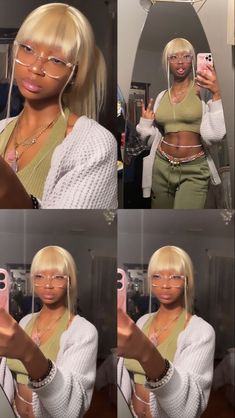 Black Woman Bangs Hair, Blonde Wig With Bangs Black Women, Bangs On Black Girls, Wig Bangs Black Women, Baddie Hairstyles With Bangs, Bangs Wig Black Women, Wigs With Bangs For Black Women, Braids With Bangs For Black Women, Bang Wig Black Women