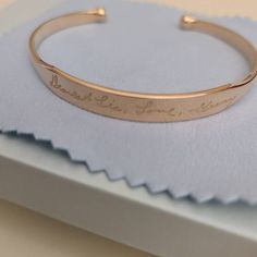 Circumference) Engraved Name Bracelet For Personalized Gift, Classic Name Bracelet With Engraved Text As Gift, Classic Engraved Name Bracelet Gift, Adjustable Signature Name Bracelet As Gift, Adjustable Signature Name Bracelet For Gift, Engraved Rose Gold Name Bracelet For Gift, Personalized Engraved Name Bracelet, Elegant Custom Text Name Bracelet Gift, Inspirational Engraved Text Bracelets For Gifts