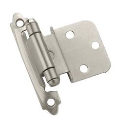 a stainless steel door hinge with two holes