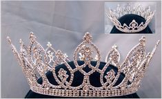 King Crowns, Quinceanera Tiaras, Quinceanera Crown, Pageant Crowns, Royal Crowns, Pearl Tiara, Beautiful Tiaras, Crown Tiara, Rhinestone Tiara