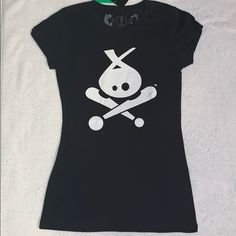 Brand New, Tags Still Attached. Size Small Approximate Measurements: Armpit To Armpit- 14 Inches Length- 25 Inches Comes From A Smoke Free, Pet Free Home :) Black Stretch Pre-shrunk Tops, Black Stretch Tops, Friends Black, Baby Tee, Shirt Color, Infant Tees, Colorful Shirts, Womens Tops, Tops & Tees