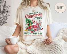 Disney Cotton Christmas Tops, Disney Christmas Cotton Top, Disney World Christmas Shirts, Walt Disney World Christmas, Mickey And Friends Christmas, Vacation 2023, Xmas Movies, Disney Christmas Shirts, Disney World Christmas