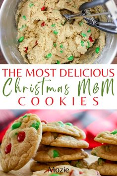 These are seriosuly the most delicious Christmas M&m cookies you will ever make. We have been making this recipe for years for our friends and family. They beg for theme very year, so we finally decided to share the recipe on our blog! Ther are the perfect easy christmas sweet for your family, friends, neighbors and coworkers to enjoy this holiday! 

M&M cookie recipe. M&M cookies easy. best M&m cookie recipe. christmas M&M cookie. easy M&M cookies. chewy M&M cookies. cookies with pudding mix. Cookies With Pudding, Best M&m Cookie Recipe, Cookie Recipe Christmas, Cute Christmas Desserts, Cookies Chewy, Easy Holiday Treats, Best Christmas Desserts, Easy Holiday Desserts, Christmas Desserts Easy