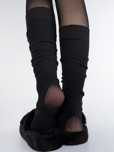 Inspired by classic ballet aesthetics, these leg warmers add a touch of grace and sophistication to any outfit, whether you're in the studio or on the streets. Choose from four beautiful colors to match your personal style and mood. Featuring a stirrup design, these leg warmers stay securely in place. Solid Footless Legwear For Winter, Trendy Fitted Footless Leg Warmers, Solid Footless Winter Legwear, Footless Winter Leg Warmers, Flexible Footless Winter Leg Warmers, Soft Footless Leg Warmers, Fitted Footless Leg Warmers For Winter, Fitted Footless Legwear For Barre, Elastic Footless Leg Warmers